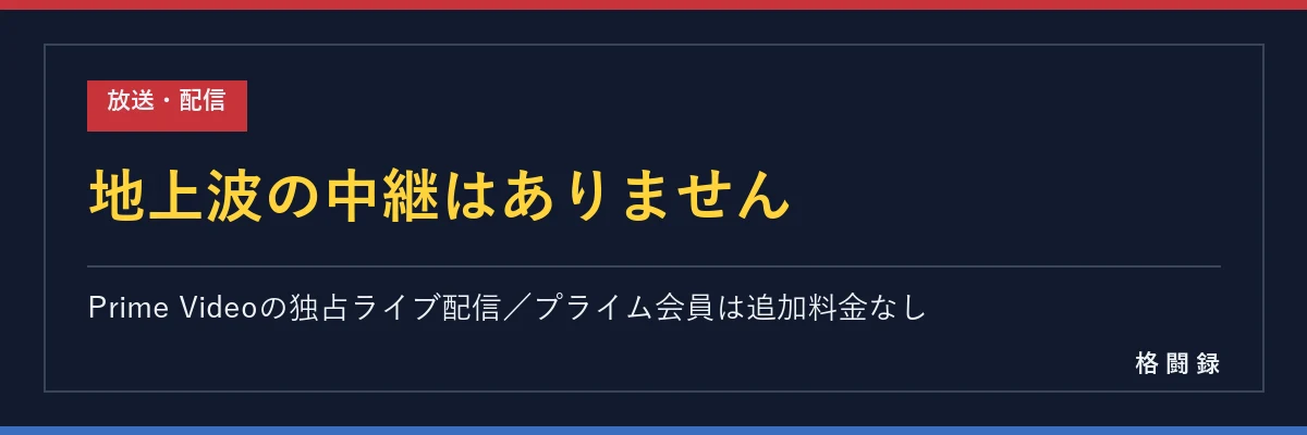放送・配信の細かいところ