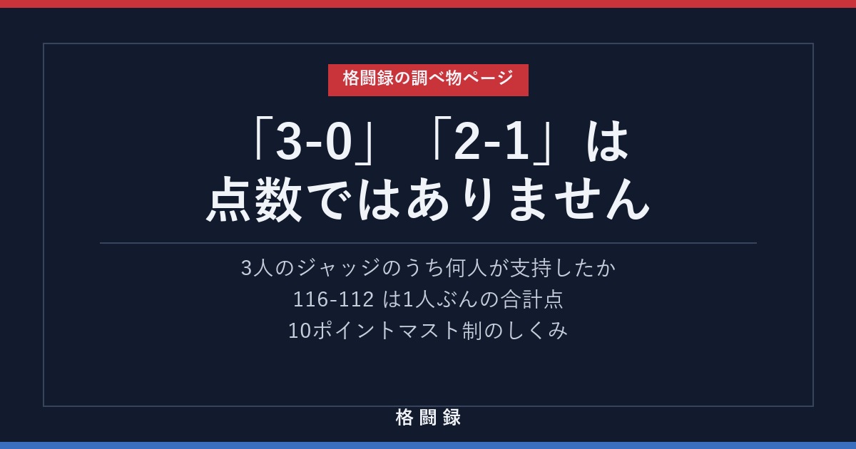 「3-0」「2-1」の意味と採点の仕組み
