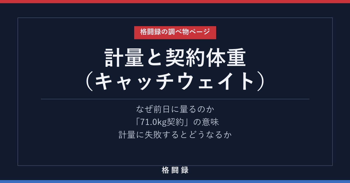 計量と契約体重（キャッチウェイト）とは