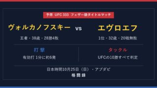 UFC 333 ヴォルカノフスキー vs エヴロエフの予想